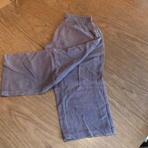 Faded gray beach capris